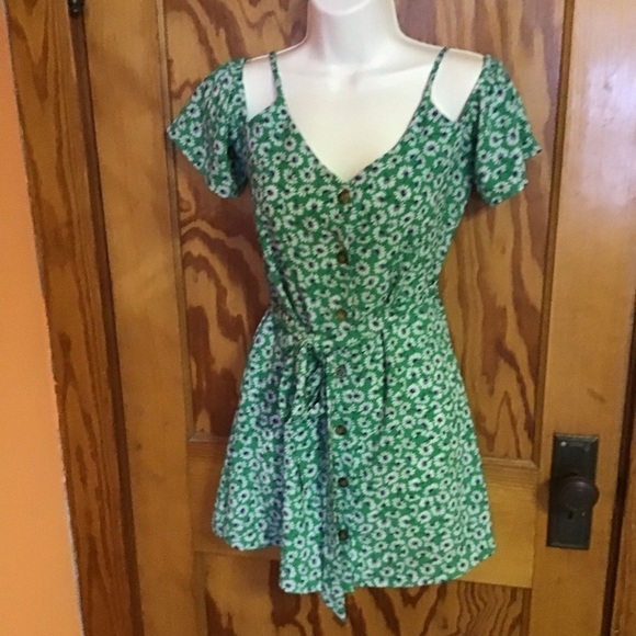 Soeechless Bright daisies cold shoulder mini dress - Picture 10 of 12